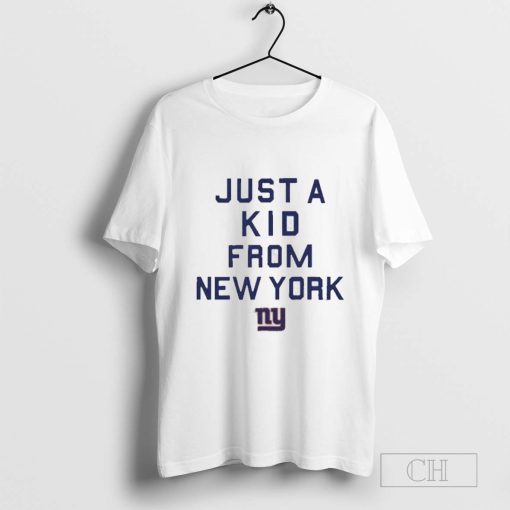 Just a Kid From New York Giants Football T-Shirt