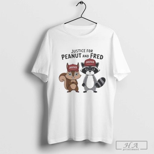 Justice For Peanut And Fred Cute Animals 2024 T-shirt