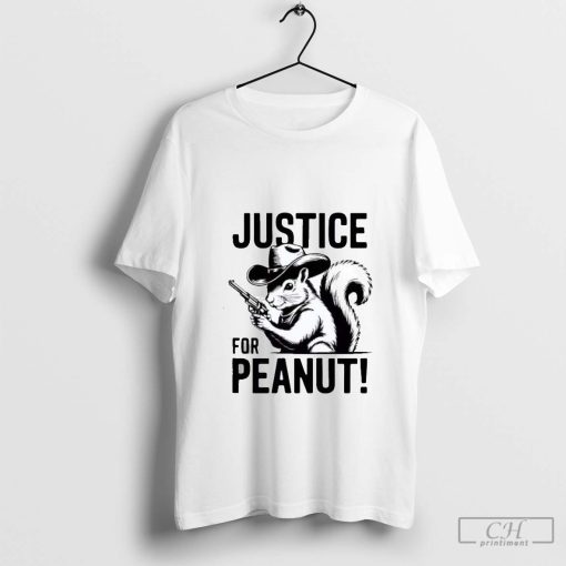 Justice For Peanut The Squirrel Peanut Squirrel Cowboy Support 2024 T-Shirts