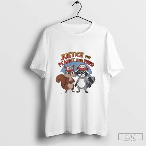 Justice for Peanut & Fred the Squirrel Cute Animal Lovers 2024 Shirt