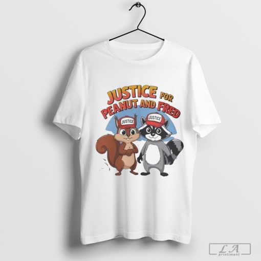 Justice for Peanut & Fred the Squirrel Cute Animal Lovers 2024 Shirt