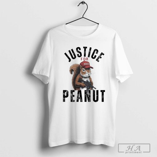 Justice for Peanut Squirrel Lover Gift, Peanut the Squirrel Maga Shirt