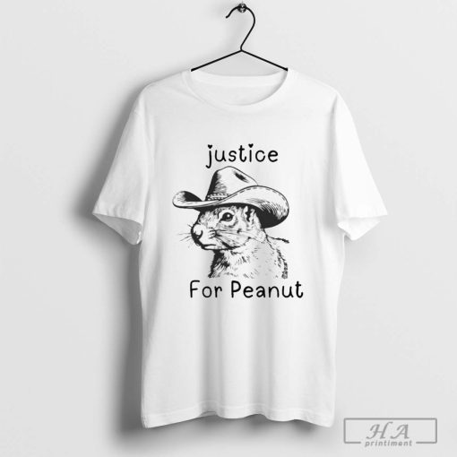 Justice for Peanut the Squirrel Peanut Support Activist Graphic Wildlife Lover, Animal Rights Shirt