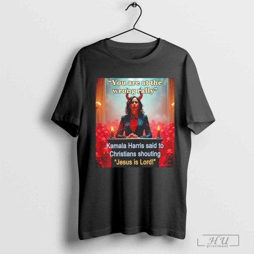 Kamala Harris said to Christians shouting Jesus is Lord shirt