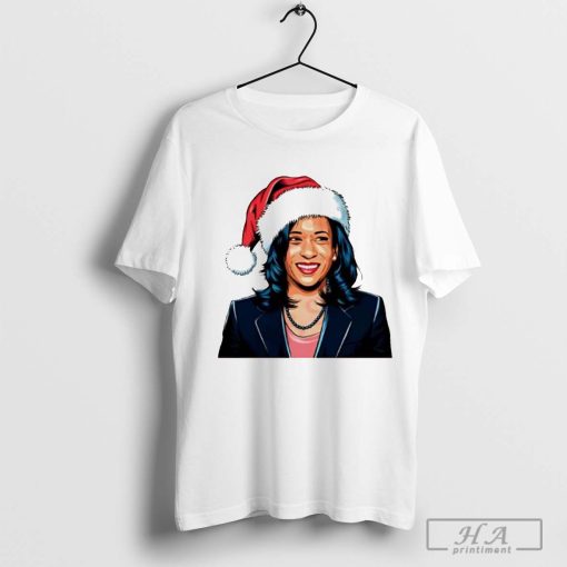 Kamala Harris wear Santa hat Christmas T-shirt