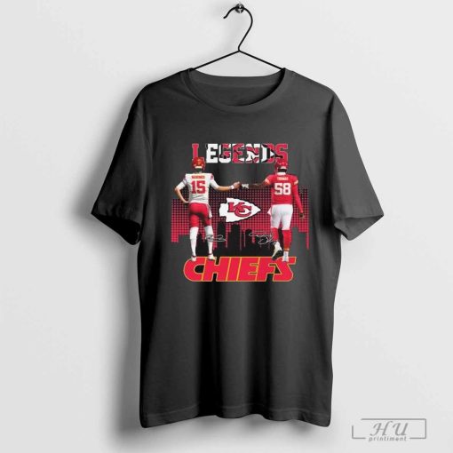 Kansas City Chiefs Legends Patrick Mahomes Derrick Thomas Signatures Shirt