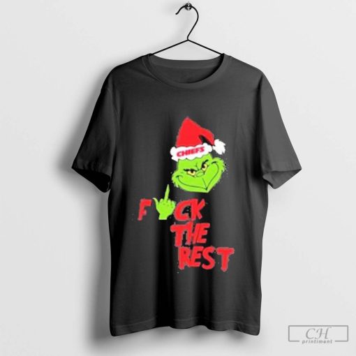 Kansas City Chiefs Santa Grinch Fuck The Rest Christmas 2024 Shirt