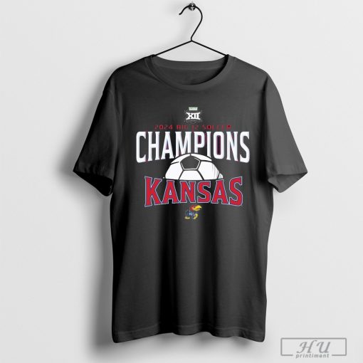 Kansas Jayhawks 2024 Big 12 Women’s Soccer Tournament Champions T-Shirt