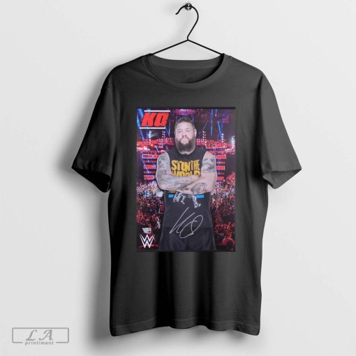 Kevin Owens Autographed Framed Signature Poster t-shirt