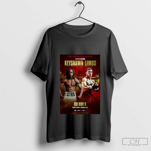 Keyshawn Davis vs. Gustavo Lemos Lightweight Battle Event Fri November 8 Scope Arena t-shirt