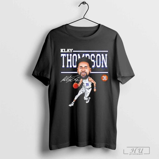 Klay Thompson Dallas Mavericks NBA basketball cartoon signature vintage shirt