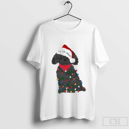 Labradoodle Decorated With Christmas Lights T-Shirt