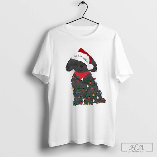 Labradoodle Decorated With Christmas Lights T-shirt