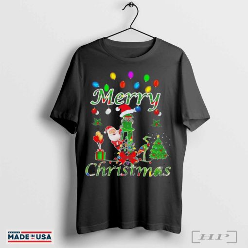 Lighthouse Christmas Santa shirt