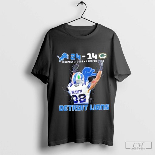 Lions vs Packers Branch sent a two-fisted and middle-fingered salute t shirt