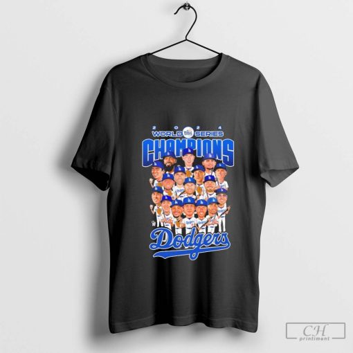 Los Angeles Dodgers 2024 World Champions Team Cartoon Shirt