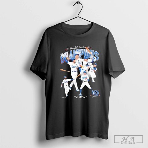 Los Angeles Dodgers 2024 World Series Champions Team Players Victory Shirt