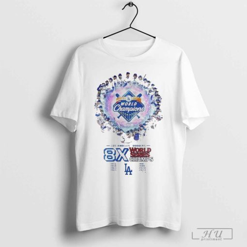 Los Angeles Dodgers Are The Champion World Series 2024 For Fan Baseball 8x Champions Shirt