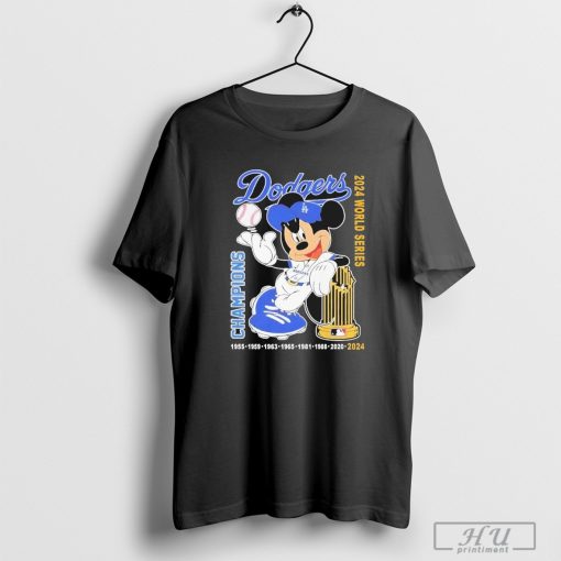 Los Angeles Dodgers Mickey Mouse World Series Champions 2024 T-Shirt