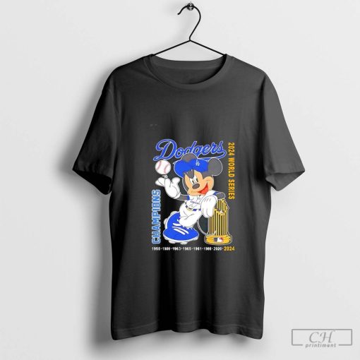 Los Angeles Dodgers Mickey Mouse World Series Champions 2024 t-shirt