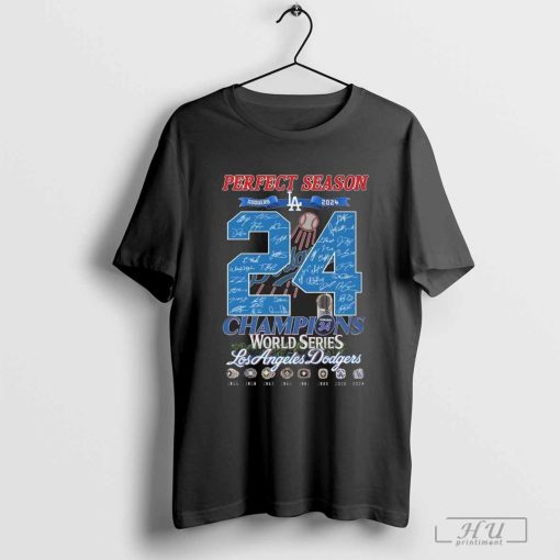 Los Angeles Dodgers Perfect Season 24 World Series Champions Shirt