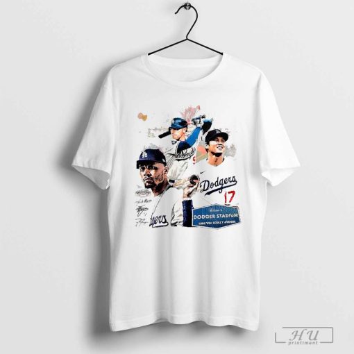 Los Angeles Dodgers Welcome to Dodger Stadium 1000 Vin Scully Avenue signature shirt