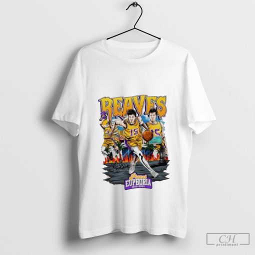 Los Angeles Lakers Austin Reaves 3 point player collage comics t shirt