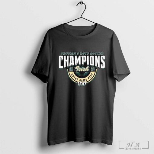 MHSAA Boys Soccer Champions Division 3- Notre Dame Prep t-shirt