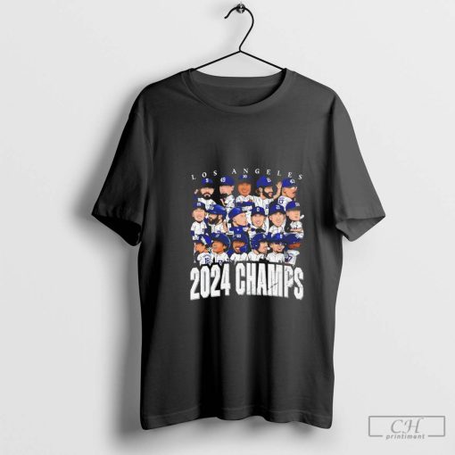 MLB Los Angeles Dodgers 2024 World Series Champions caricatures shirt