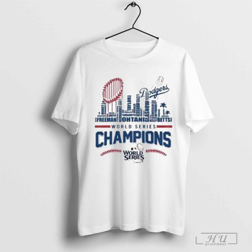 MLB World Series 2024 Champions Los Angeles Dodgers Logo T-Shirt