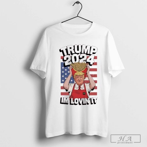 Magadonald’sTrump 2024 i’m Lovin It USA flag shirt