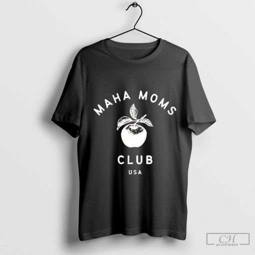 Maha Moms Club Usa Organic apple T shirt