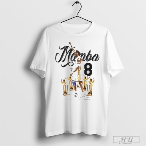 Mamba Kobe Bryant 8 Los Angeles Lakers trophy shirt