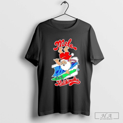 Mele Kalikimaka Hawaii Christmas Santa Surf shirt