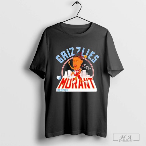 Memphis Grizzlies Ja Morant Signature Caricature City T-shirts