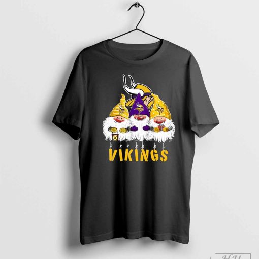 Merry Christmas Gnomies Minnesota Vikings Christmas 2024 Shirt