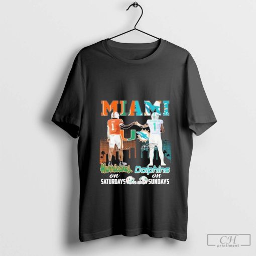 Miami Hurricanes x Miami Dolphins Signature Shirt