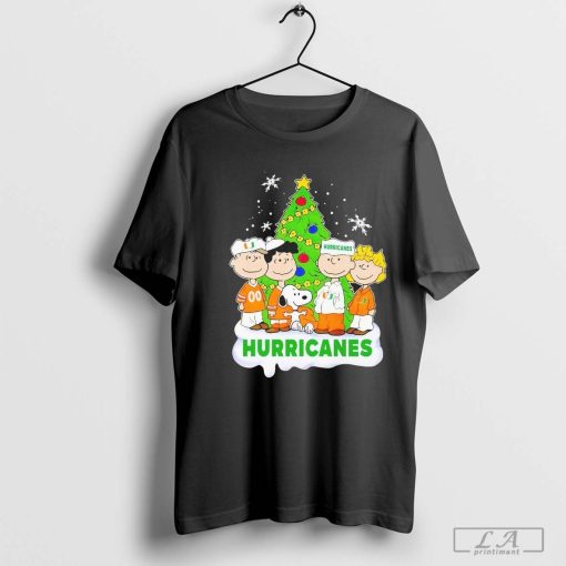 Miami Hurricanes x Snoopy And Friends Christmas T-Shirt