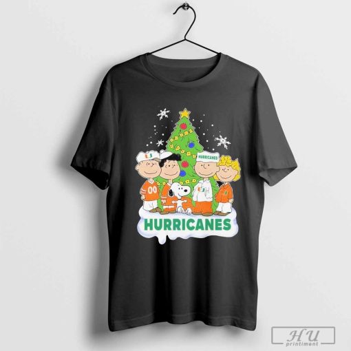 Miami Hurricanes x Snoopy And Friends Christmas T-Shirt