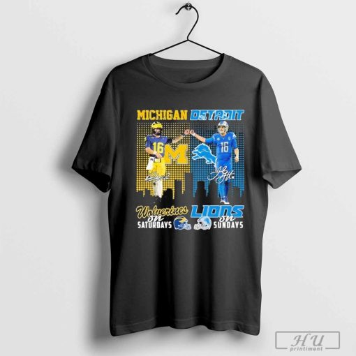 Michigan Wolverines x Detroit Lions Signature T-Shirt