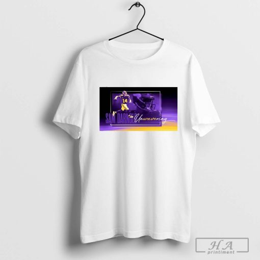 Minnesota Vikings Sam Darnold Unwavering NFL 2024 Poster t-shirt