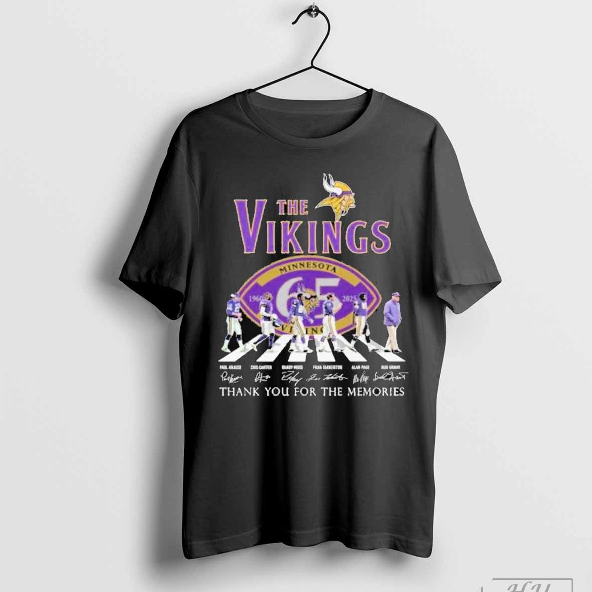 Minnesota Vikings The Legends Of Vikings Football 65 Years Of Memories T Shirt