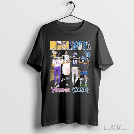 Minnesota Vikings x Minnesota Timberwolves Signature T-Shirt