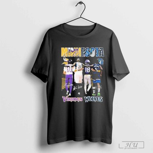 Minnesota Vikings x Minnesota Timberwolves Signature Unisex T-Shirt