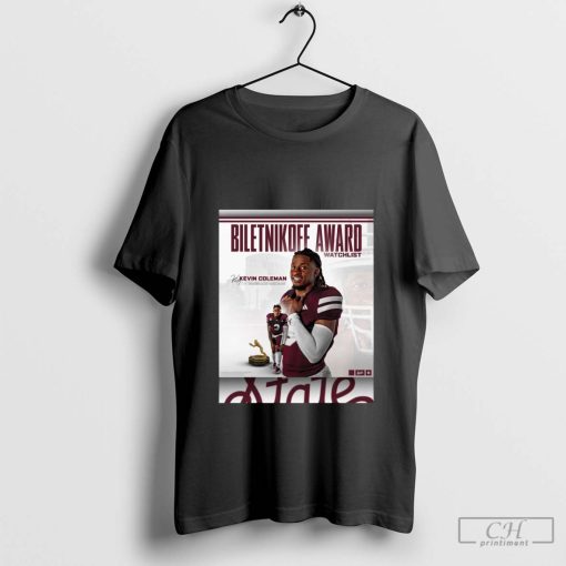 Mississippi State Bulldogs Biletnikoff Award Watchlist Kevin Lamar Coleman Jr Signature t-shirt