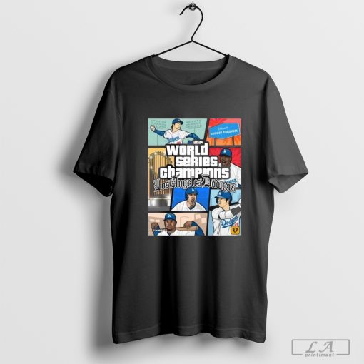 World Series Champions LA Dodgers Comic 2024 T-Shirt