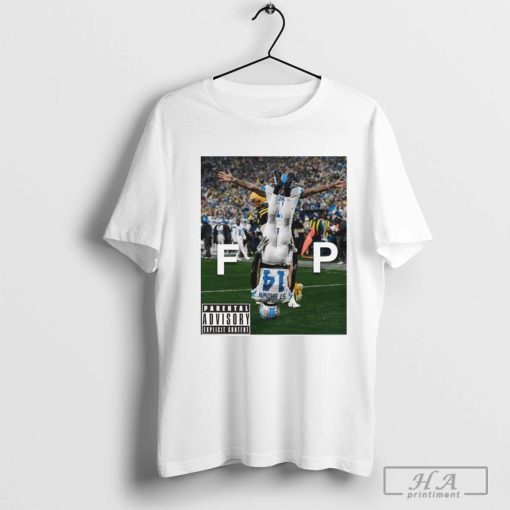 NFL Amon-Ra St. Brown with the headstand celly FP Parental Advisory Explicit Content t-shirt