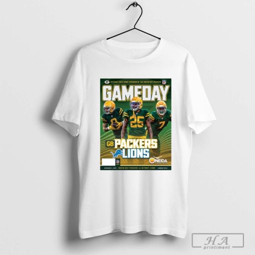 NFL Green Bay Packers Gameday Program 11-3-24 Detroit Lions Poster t-shirt