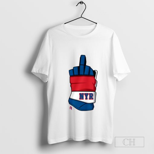 NYR Middle Finger Hockey Glove T-Shirt