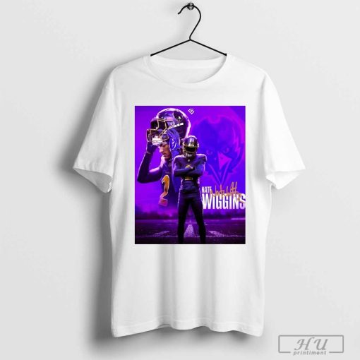 Nate Wiggins Baltimore Ravens NFL Y’all Mess With It Signature Poster t-shirt